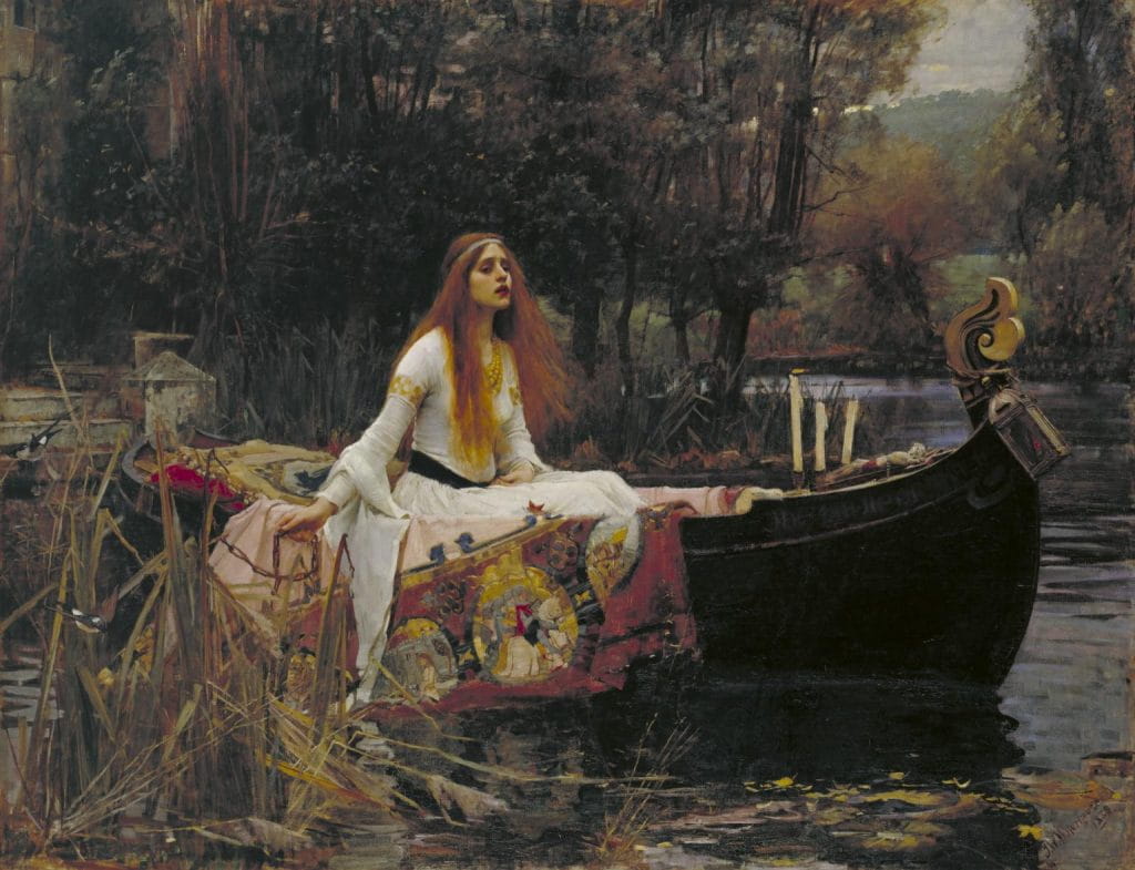 Painting by Waterhouse - the Lady of Shalott