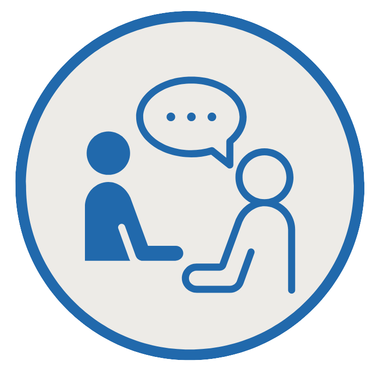 Icon to represent interviews