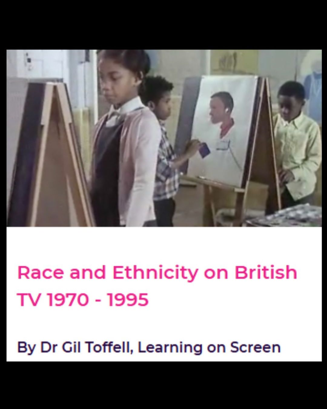 Race and ethnicity on screen